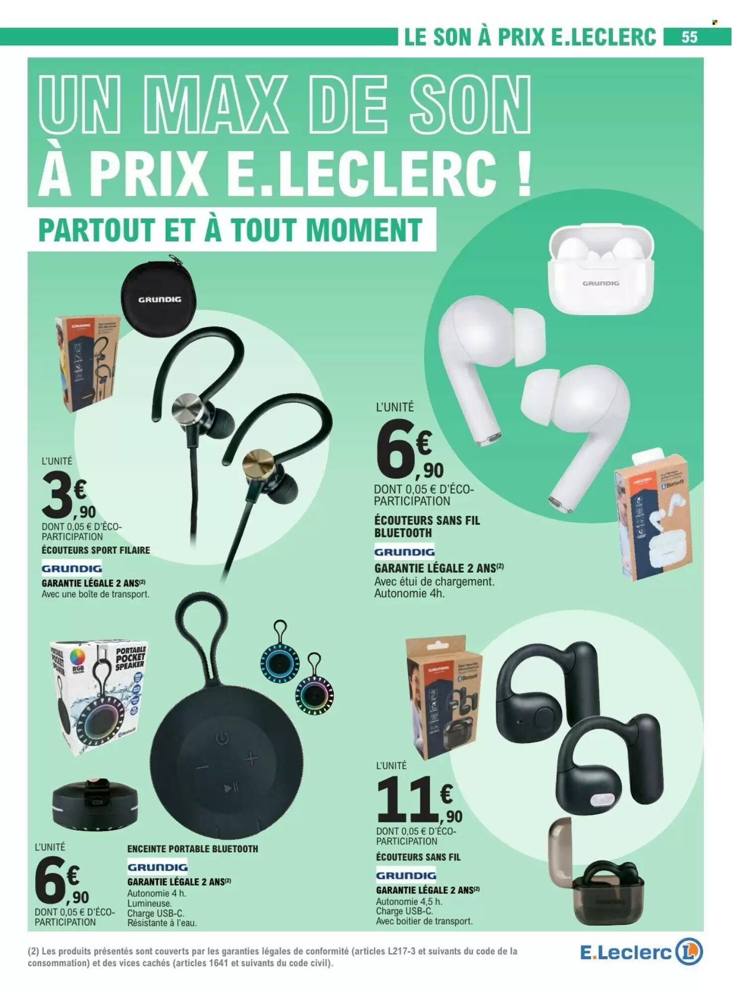 Prospectus promotionnel E.Leclerc valable à partir du 05/05/2026 - Page 55.
