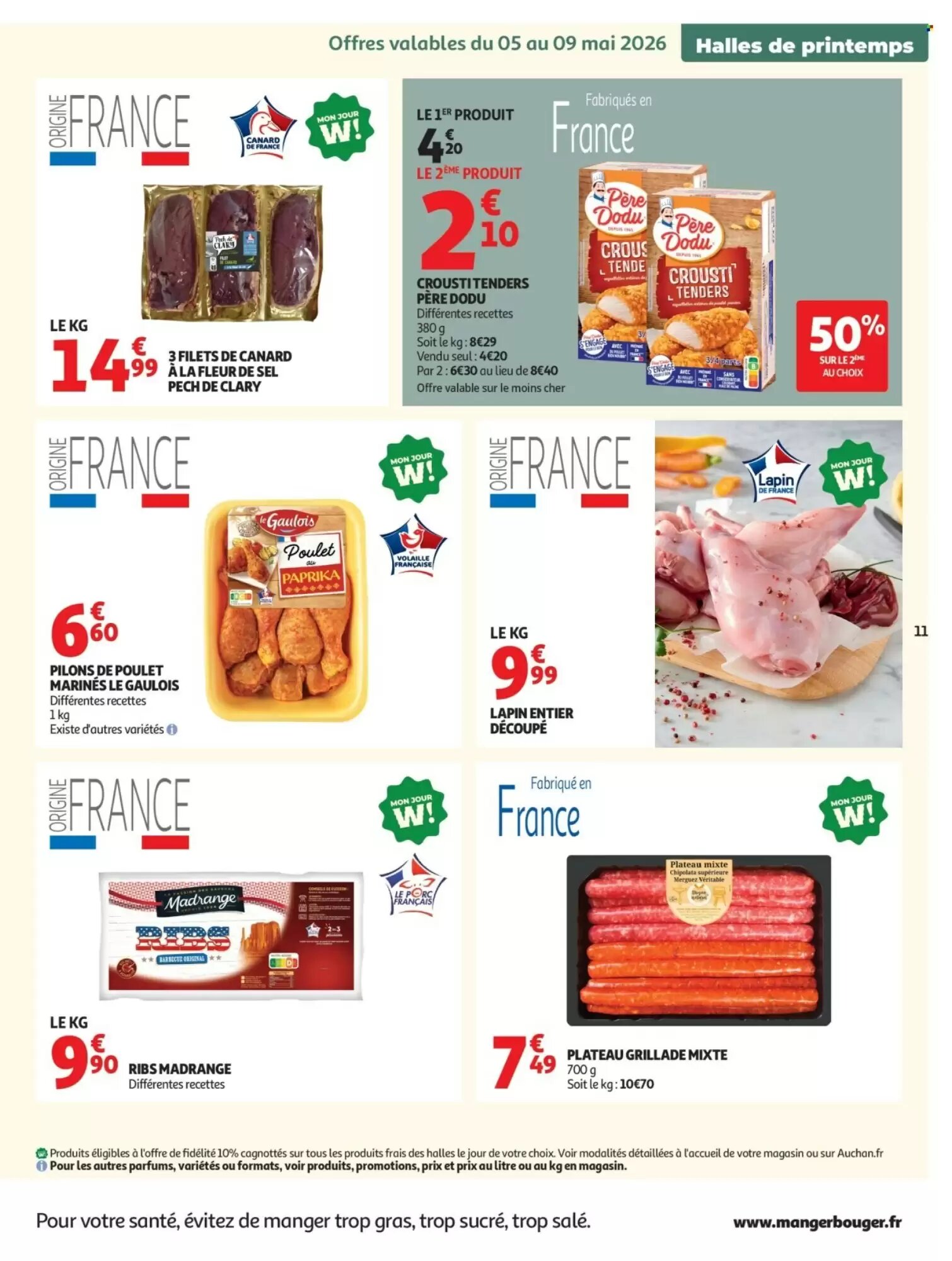Prospectus promotionnel Auchan valable à partir du 05/05/2026 - Page 11.