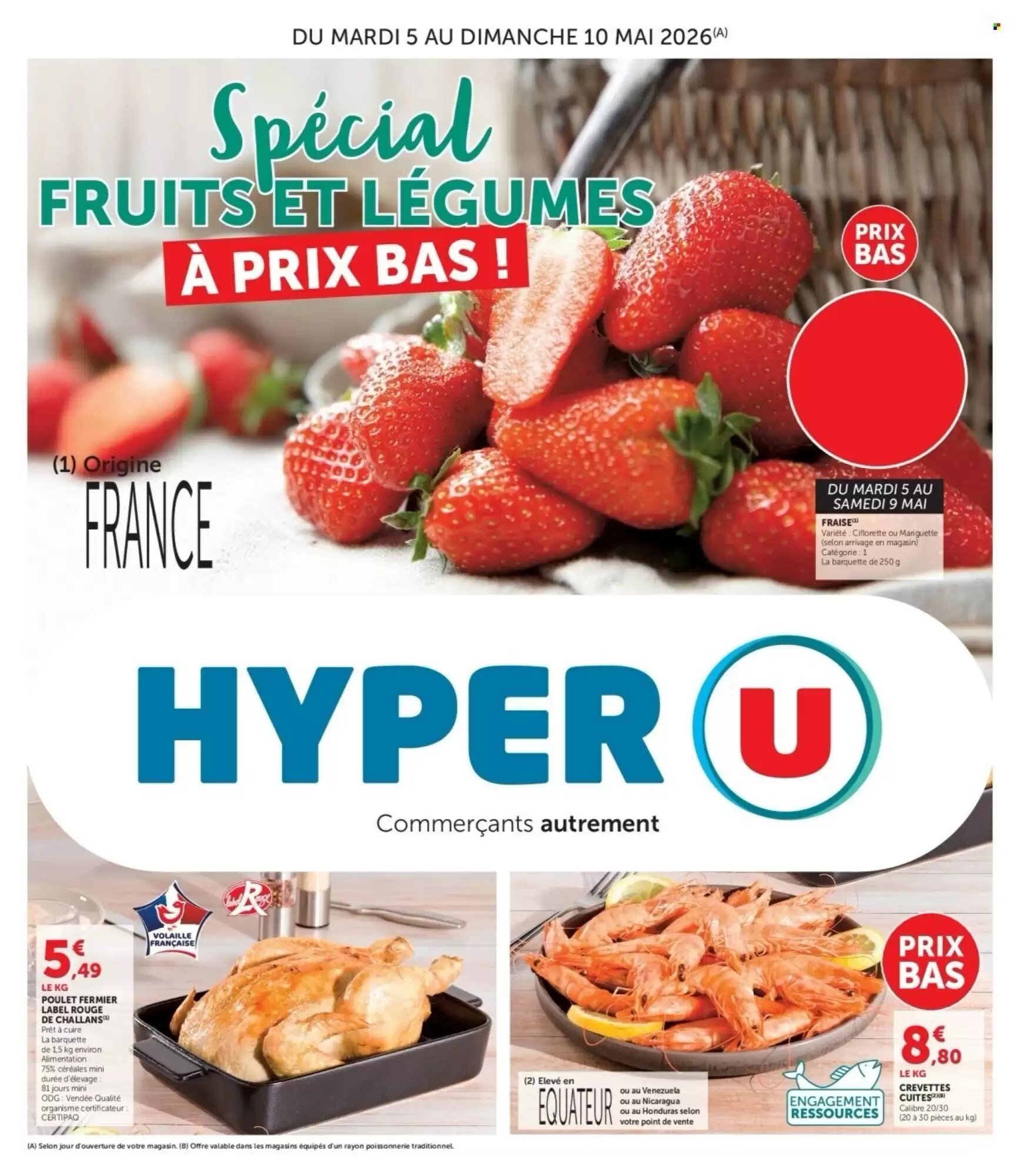 Prospectus promotionnel Hyper U valable à partir du 05/05/2026 - Page 1.