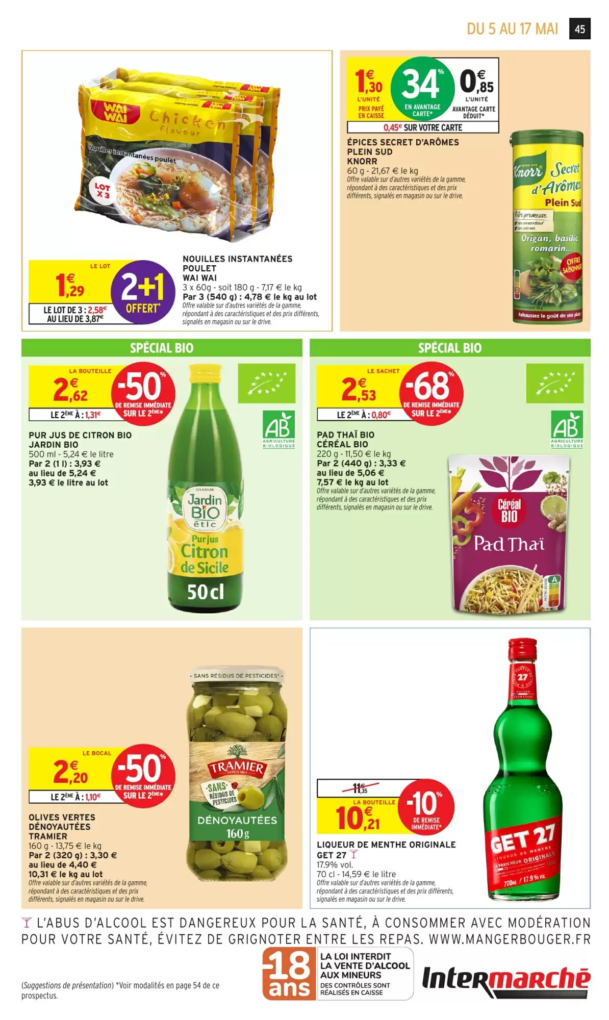 Prospectus promotionnel Intermarché Hyper valable à partir du 05/05/2026 - Page 45.