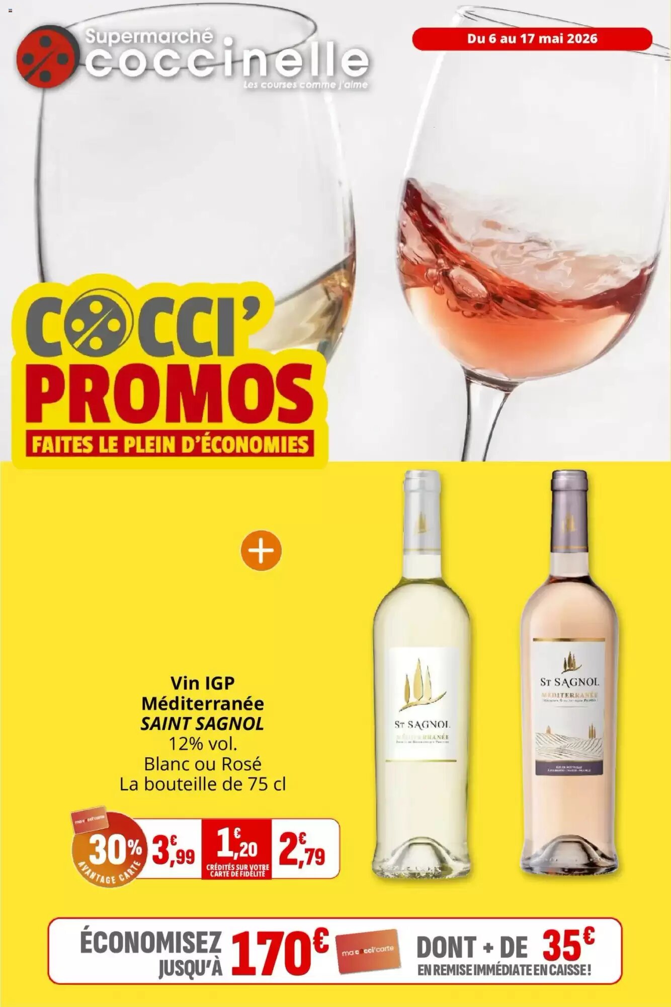 Prospectus promotionnel Coccinelle Supermarché valable à partir du 06/05/2026 - Page 1.