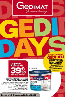 Prospectus promotionnel Gedimat valable à partir du 06/05/2026