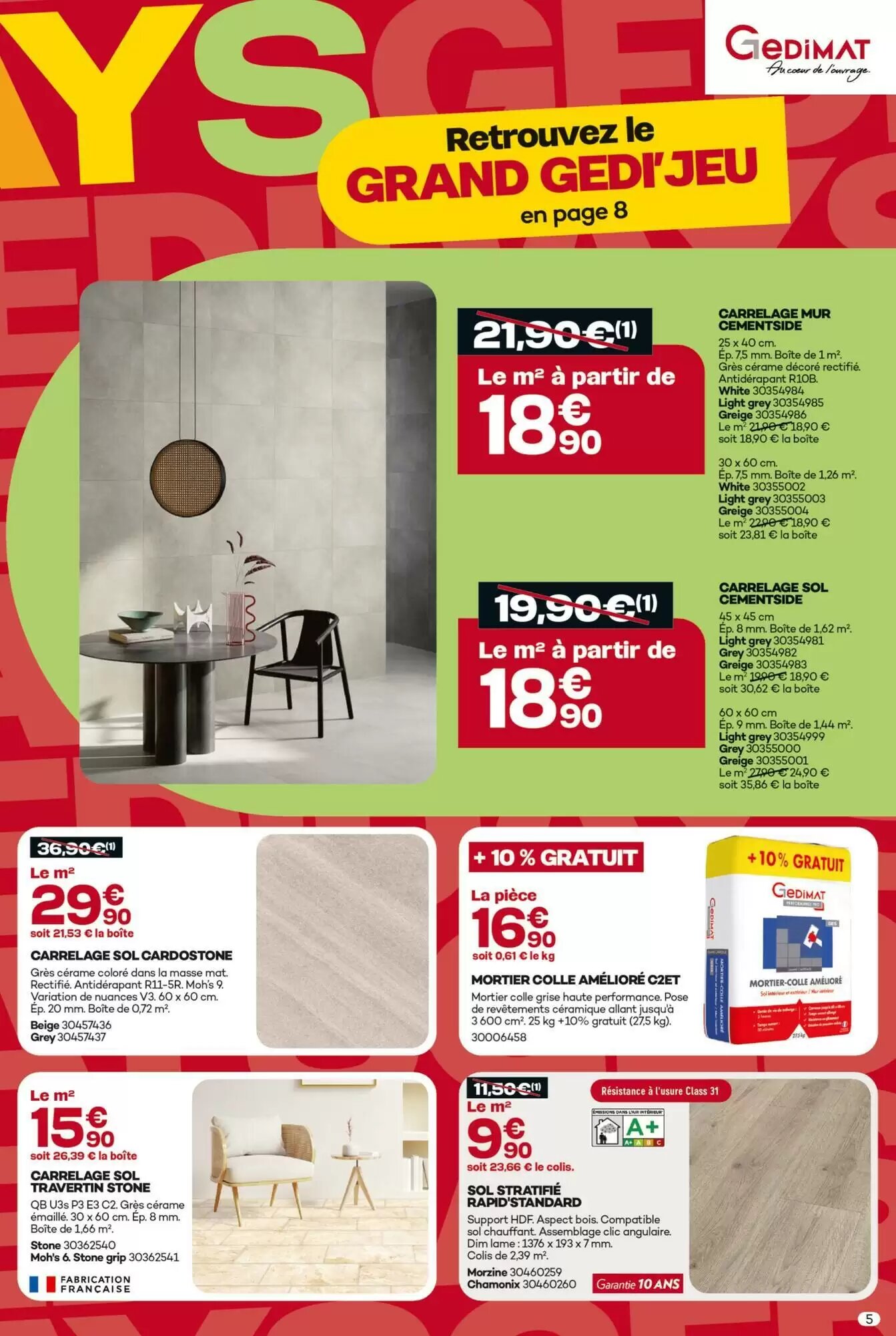 Prospectus promotionnel Gedimat valable à partir du 06/05/2026 - Page 5.