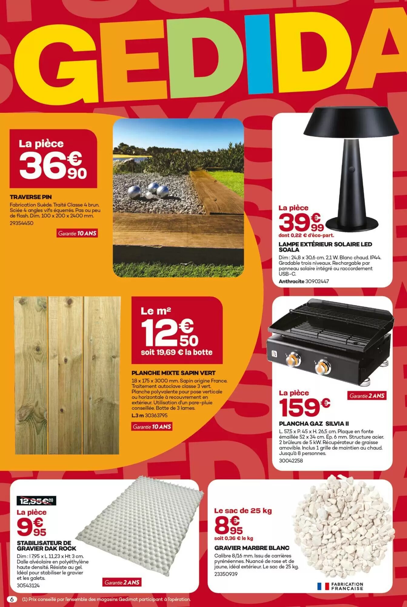 Prospectus promotionnel Gedimat valable à partir du 06/05/2026 - Page 6.