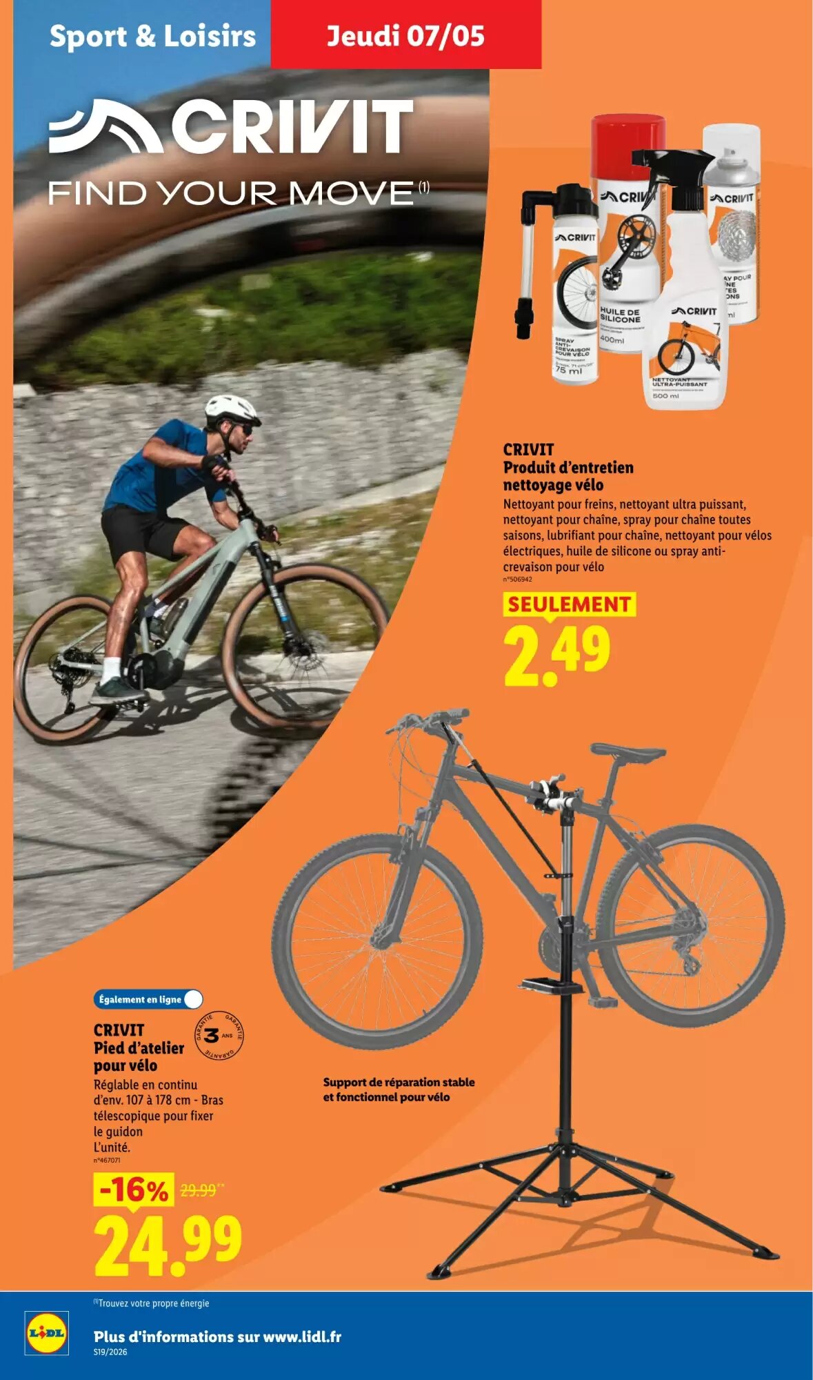 Prospectus promotionnel Lidl valable à partir du 07/05/2026 - Page 38.