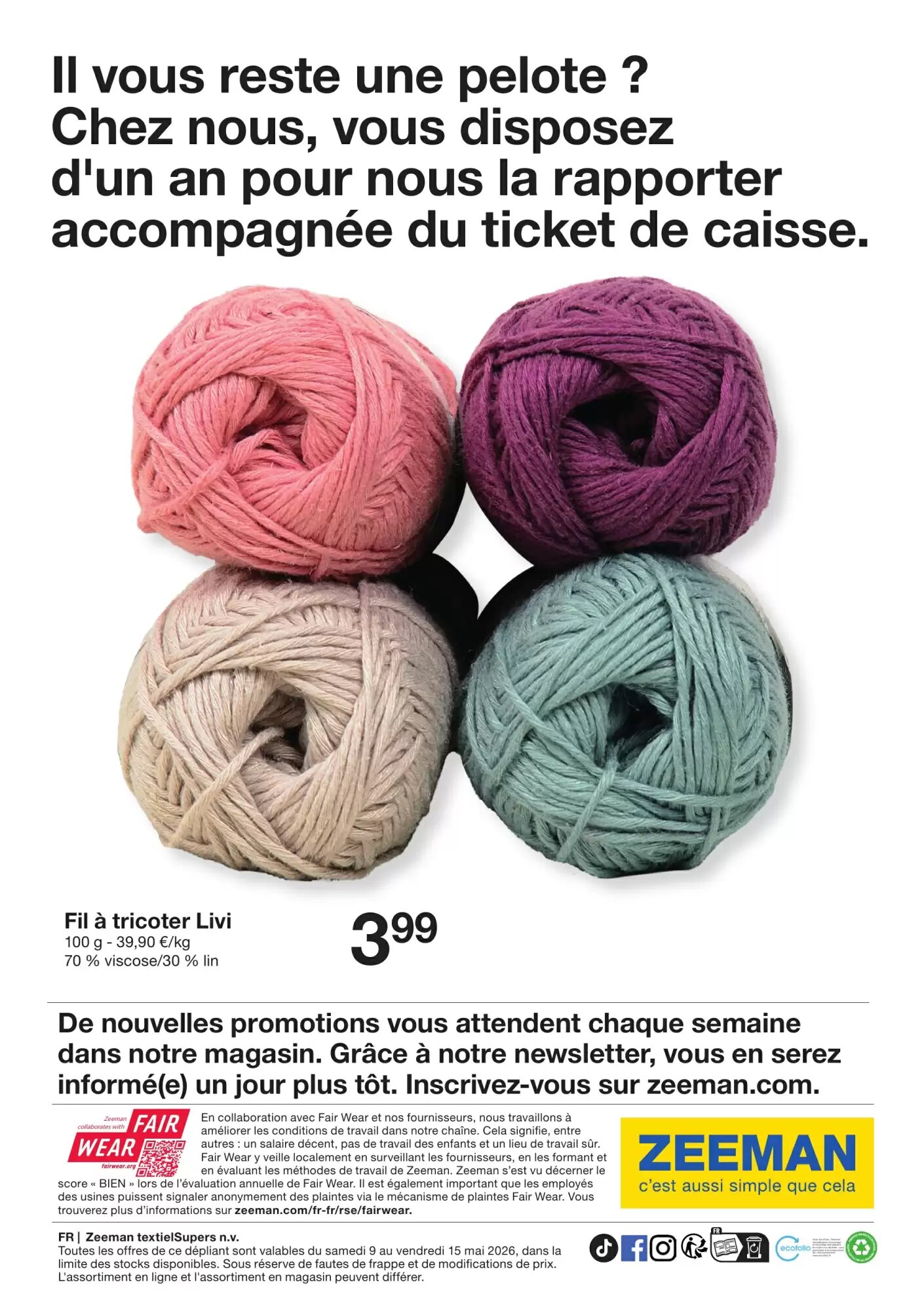 Prospectus promotionnel Zeeman valable à partir du 08/05/2026 - Page 13.