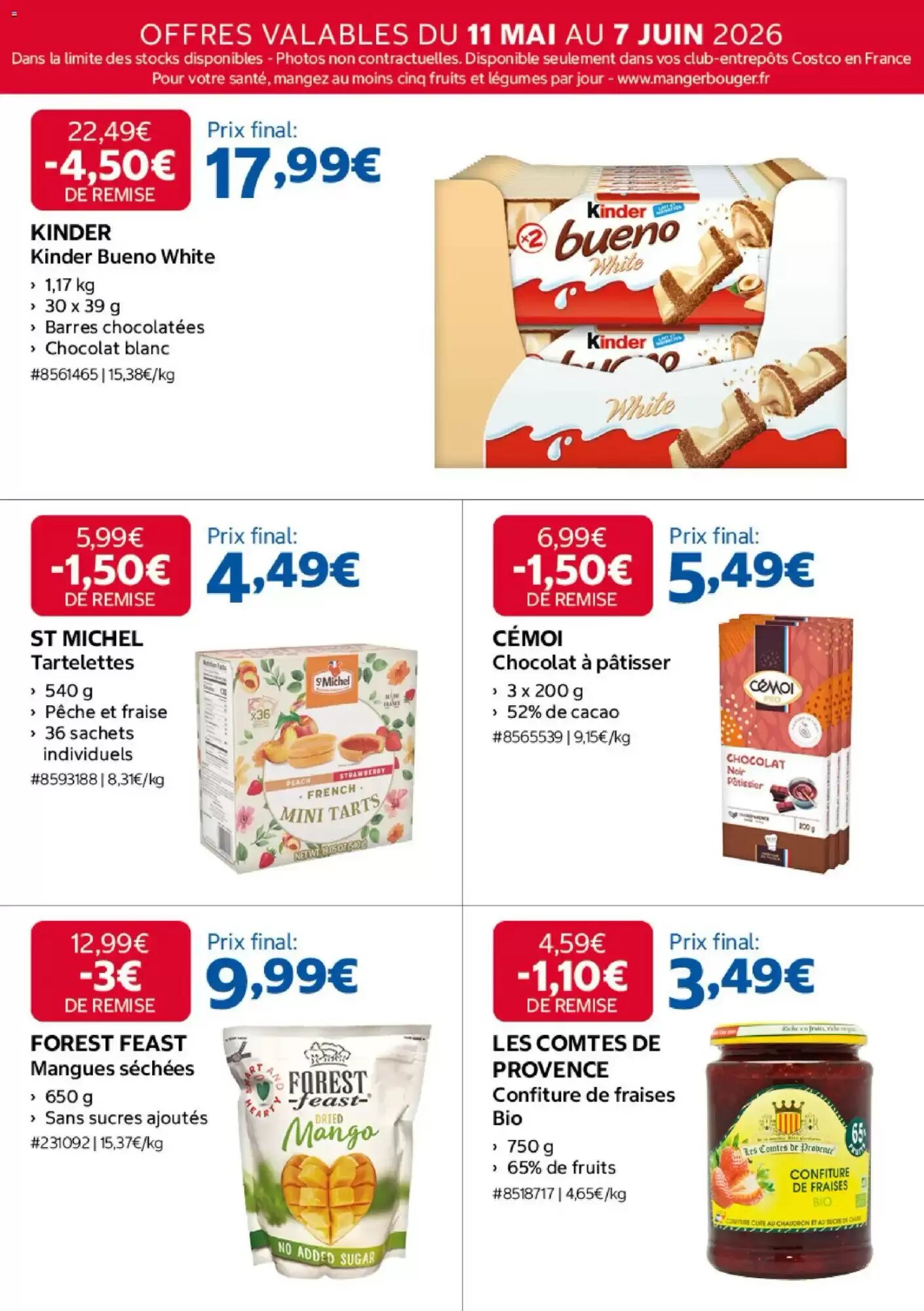 Prospectus promotionnel Costco valable à partir du 11/05/2026 - Page 12.