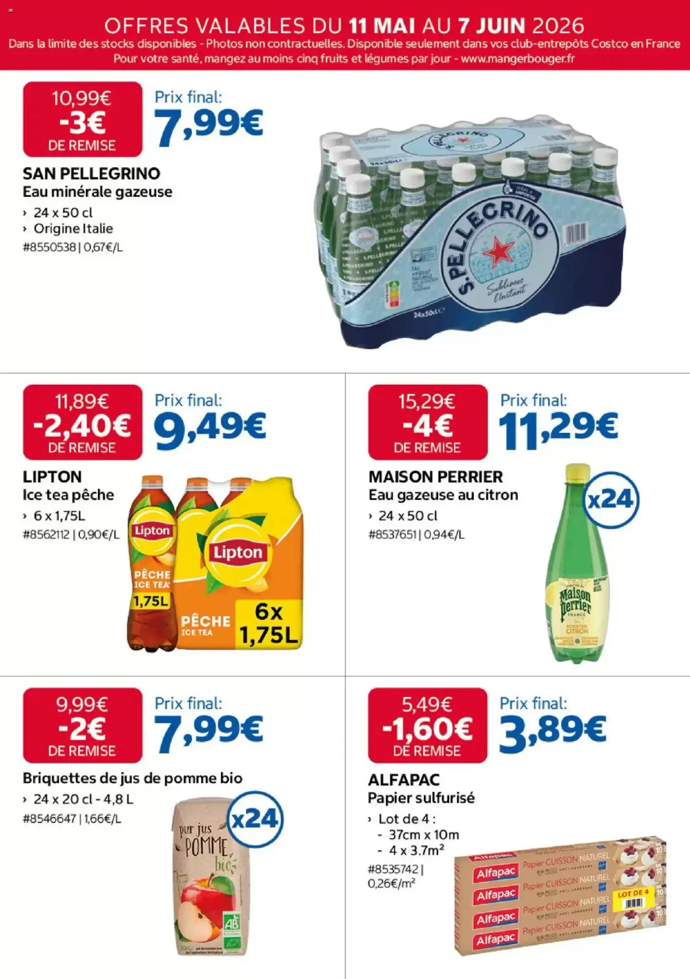 Prospectus promotionnel Costco valable à partir du 11/05/2026 - Page 15.
