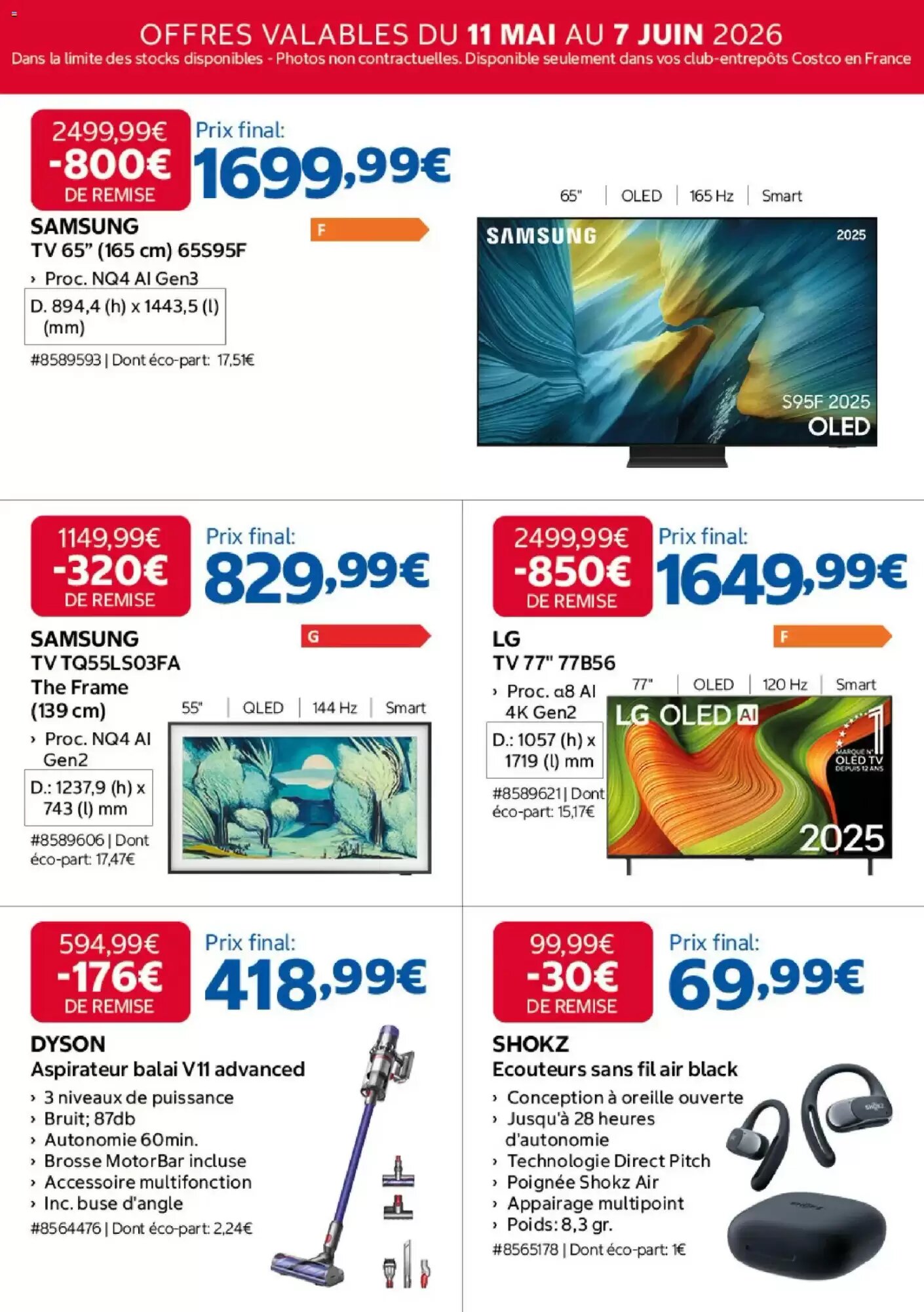 Prospectus promotionnel Costco valable à partir du 11/05/2026 - Page 2.