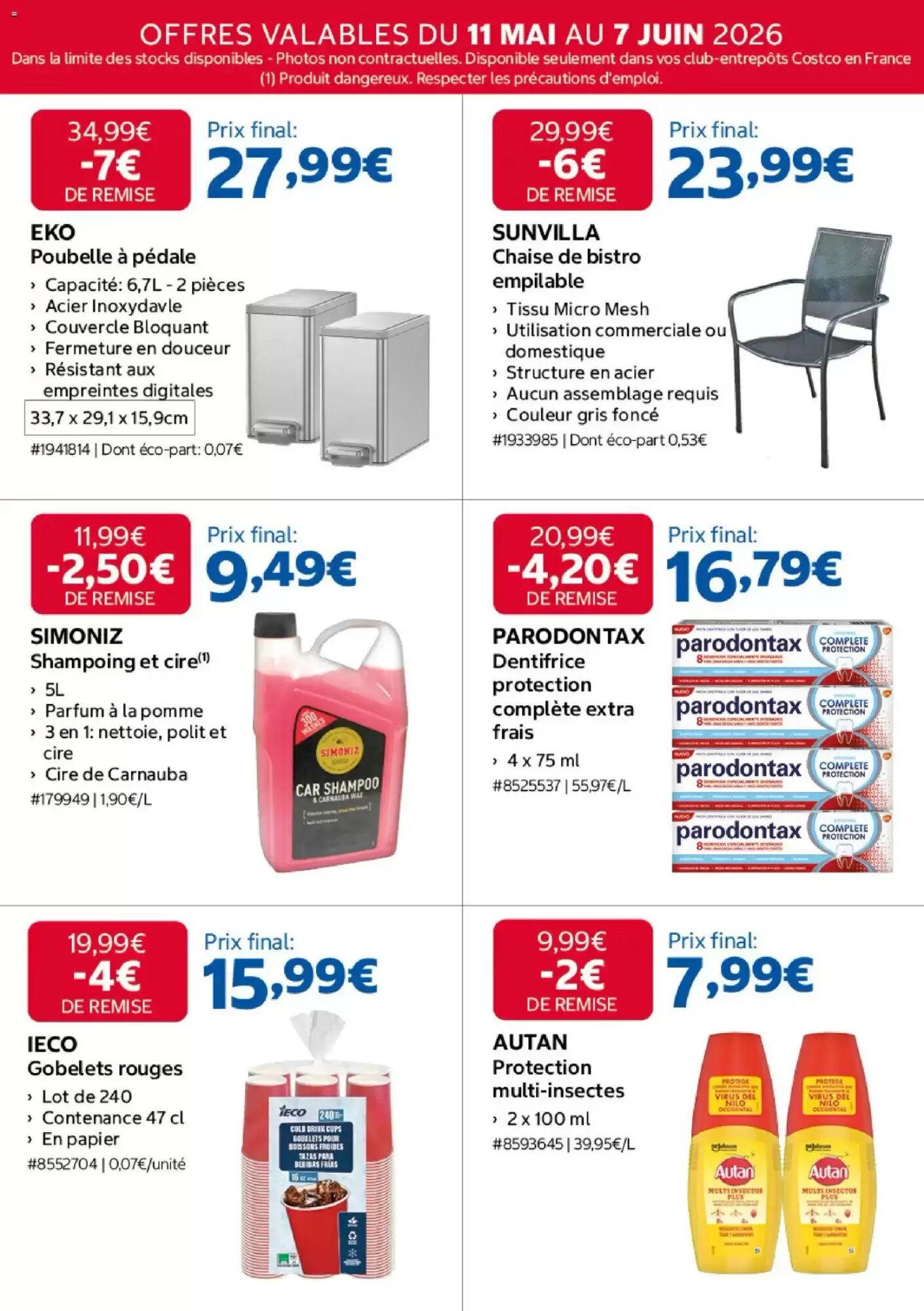 Prospectus promotionnel Costco valable à partir du 11/05/2026 - Page 6.