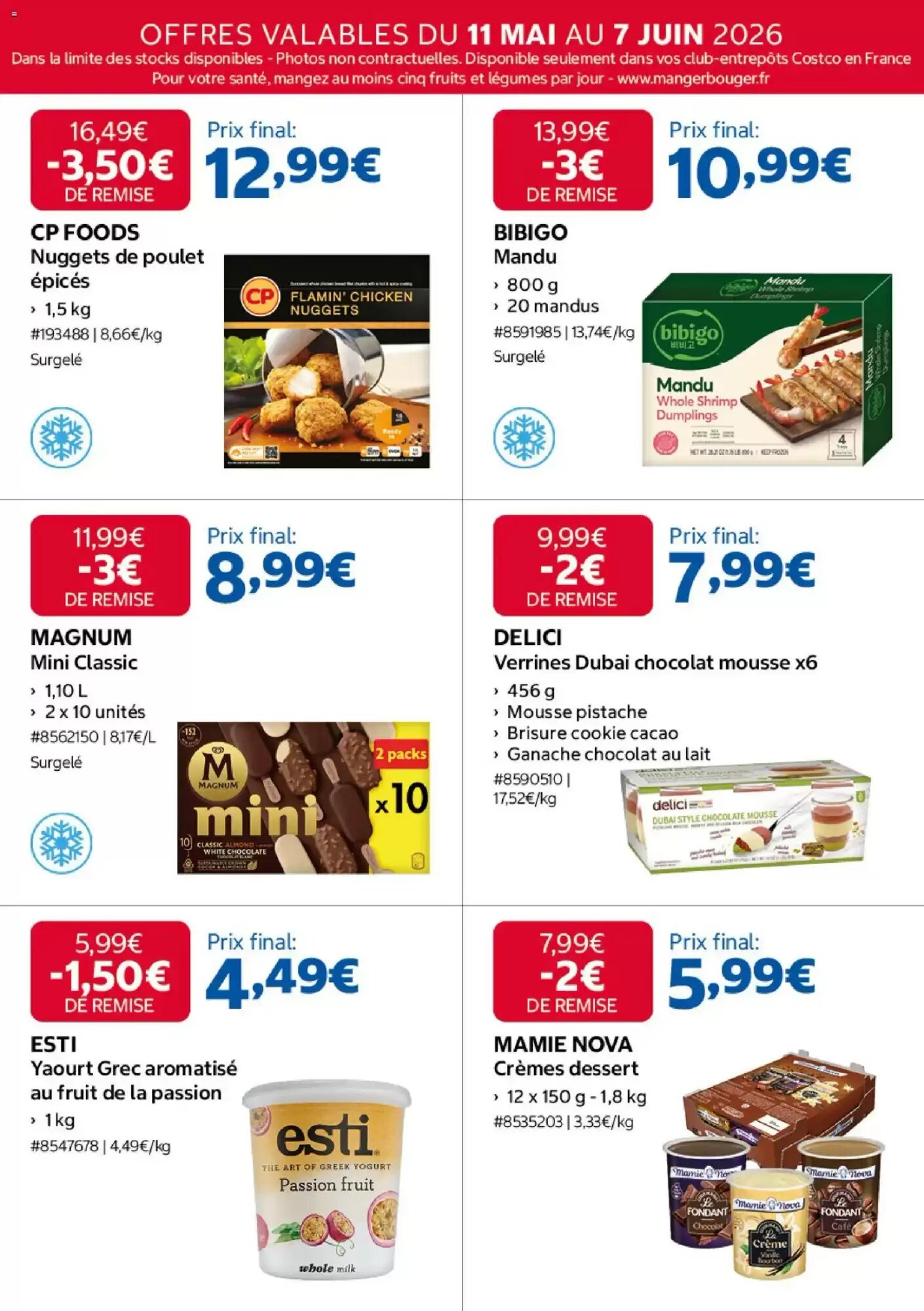Prospectus promotionnel Costco valable à partir du 11/05/2026 - Page 8.