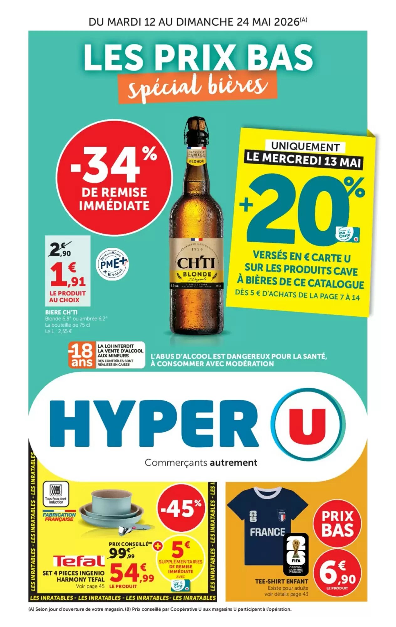 Prospectus promotionnel Hyper U valable à partir du 12/05/2026 - Page 1.
