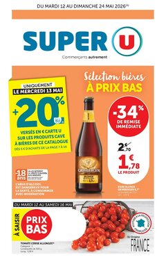 Prospectus promotionnel Super U valable à partir du 12/05/2026