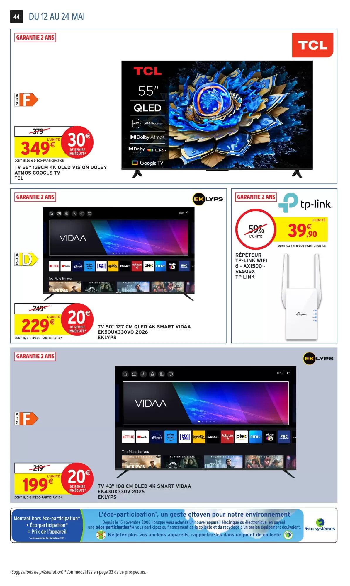 Prospectus promotionnel Intermarché Hyper valable à partir du 12/05/2026 - Page 44.