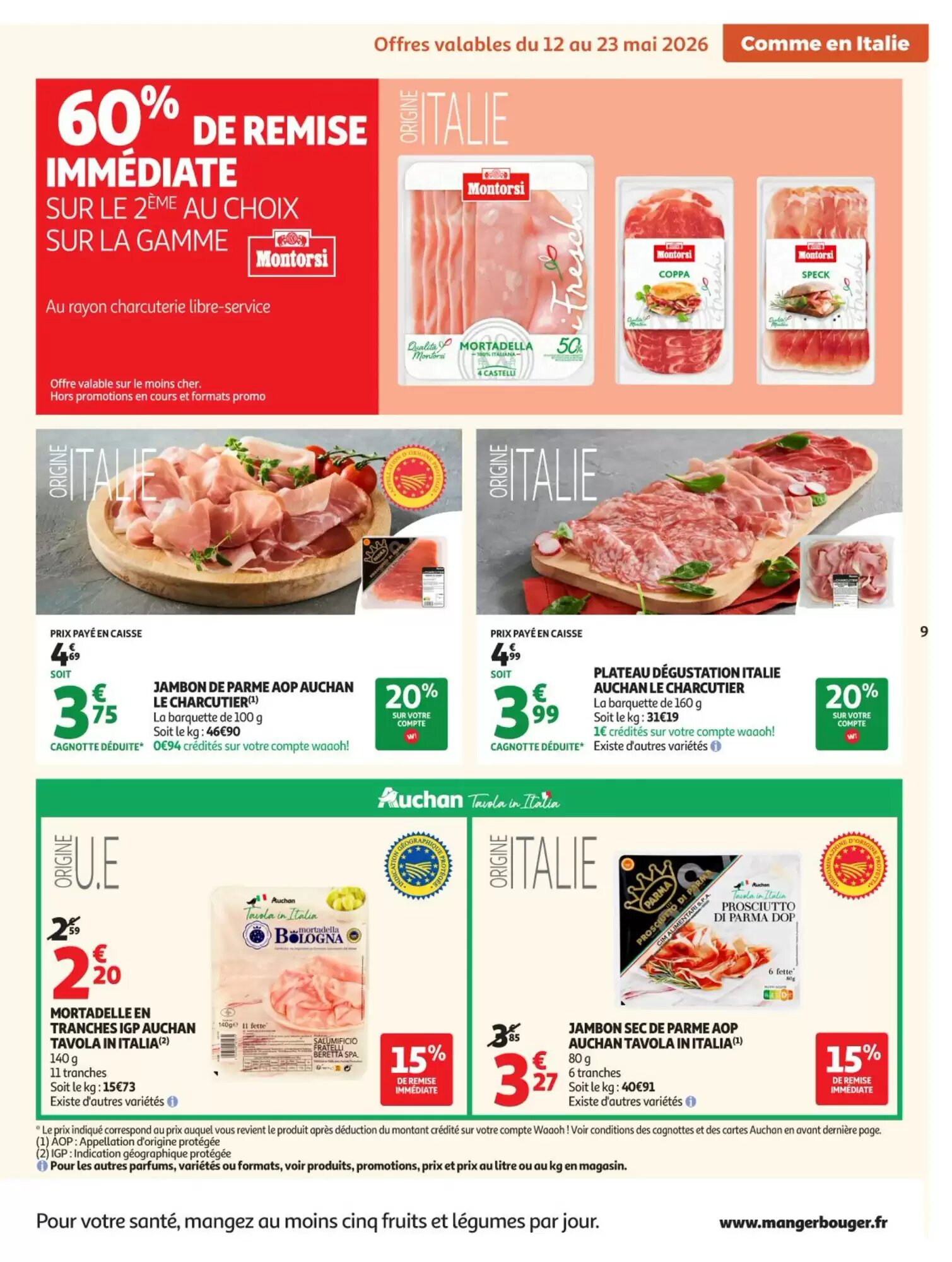 Prospectus promotionnel Auchan valable à partir du 12/05/2026 - Page 9.