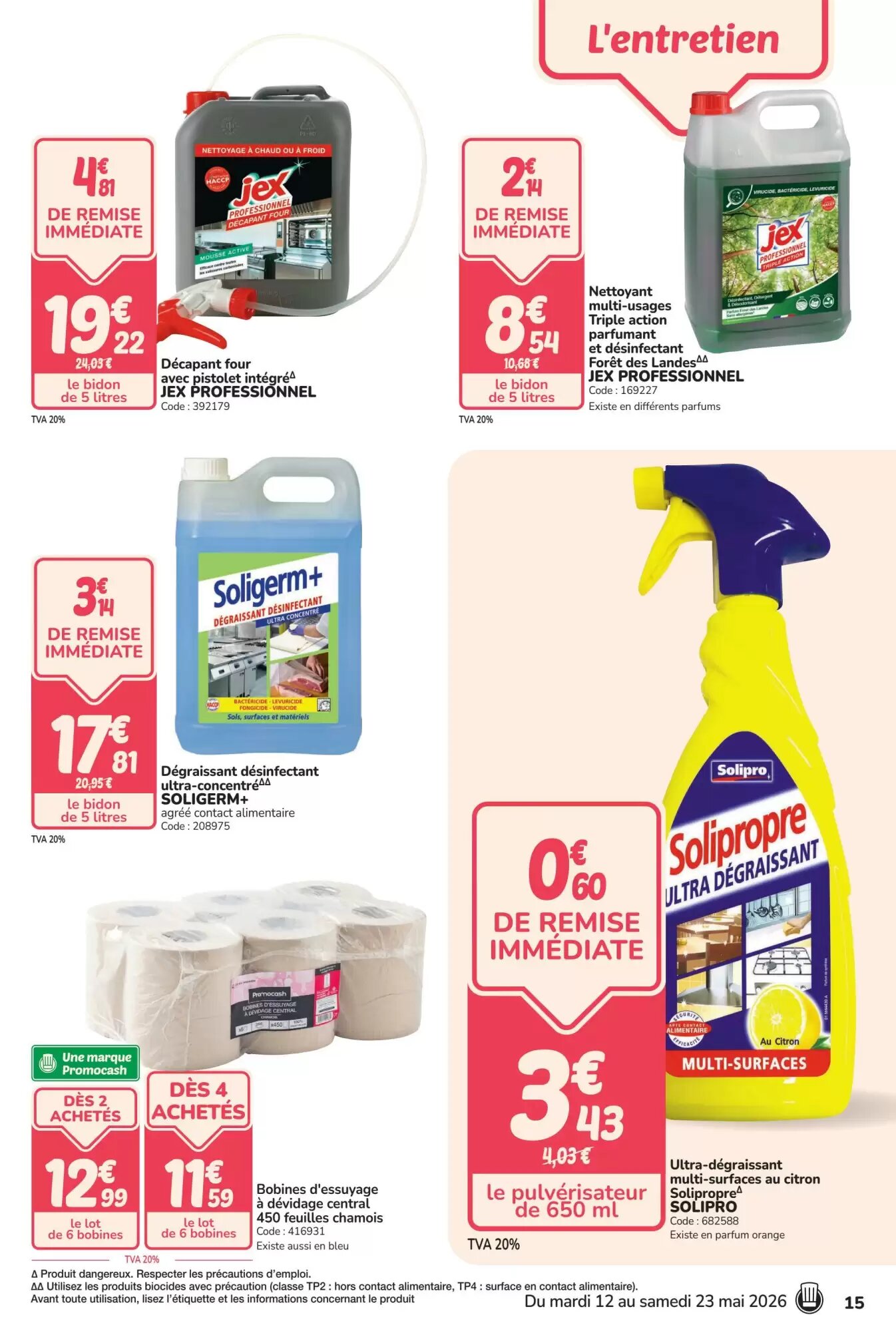 Prospectus promotionnel Promocash valable à partir du 12/05/2026 - Page 15.