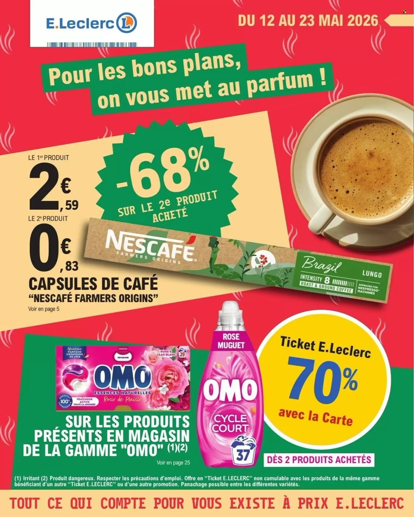 Prospectus promotionnel E.Leclerc valable à partir du 12/05/2026 - Page 1.