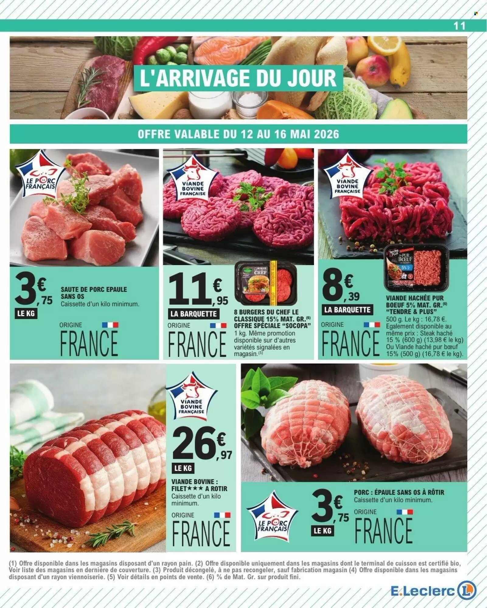 Prospectus promotionnel E.Leclerc valable à partir du 12/05/2026 - Page 11.