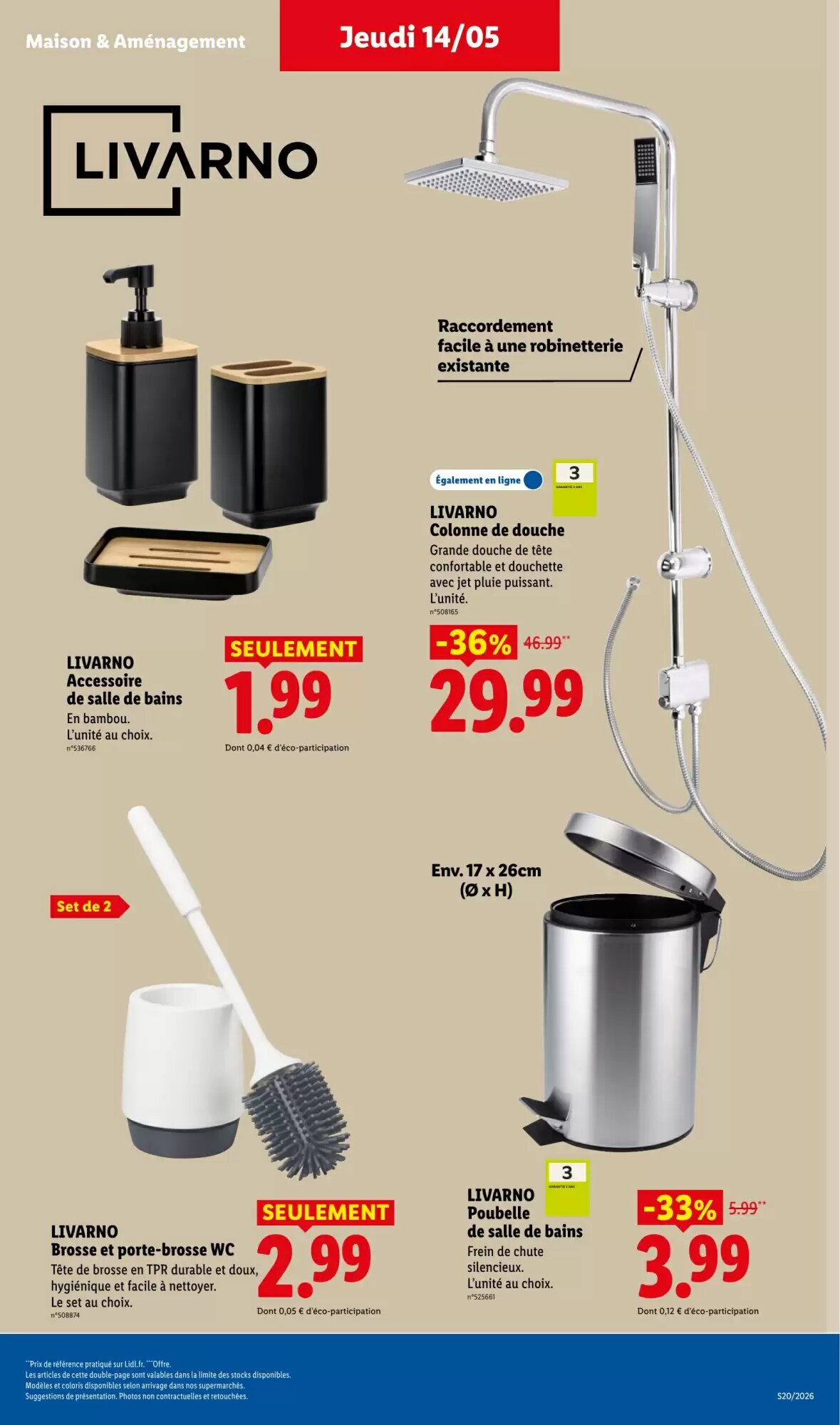 Prospectus promotionnel Lidl valable à partir du 14/05/2026 - Page 33.