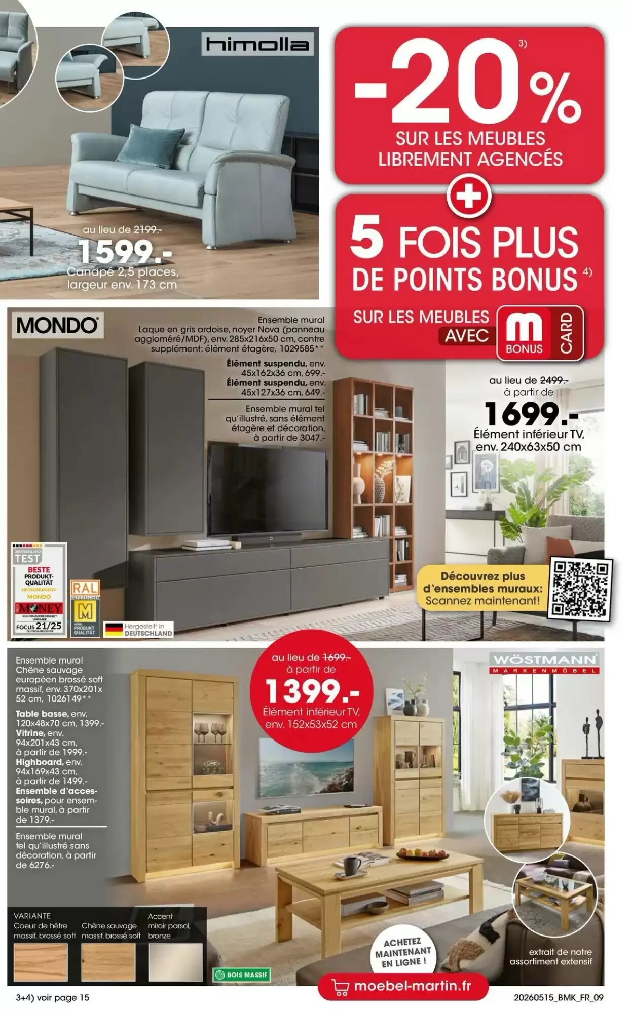 Prospectus promotionnel Möbel Martin valable à partir du 15/05/2026 - Page 9.