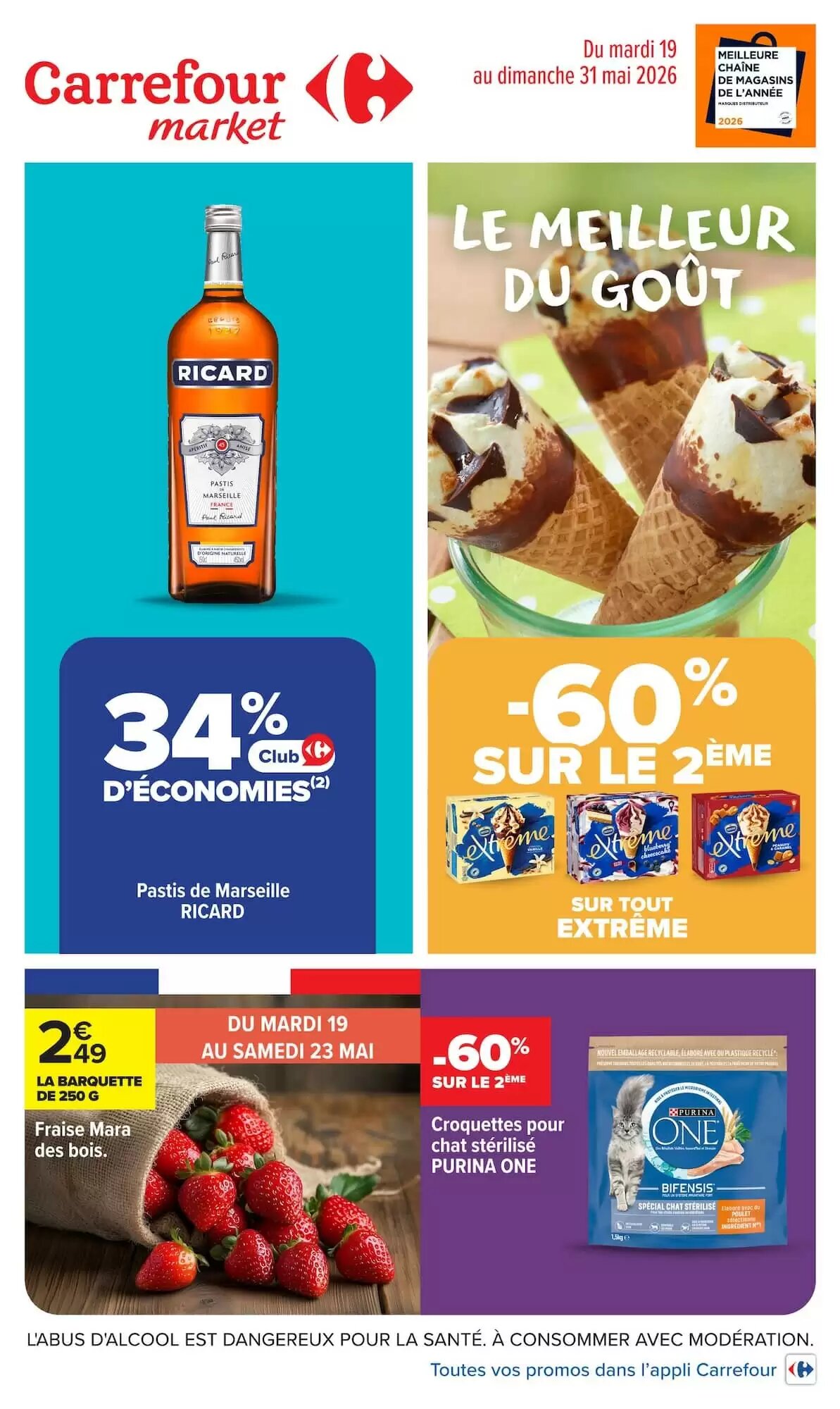 Prospectus promotionnel Carrefour Market valable à partir du 19/05/2026 - Page 1.