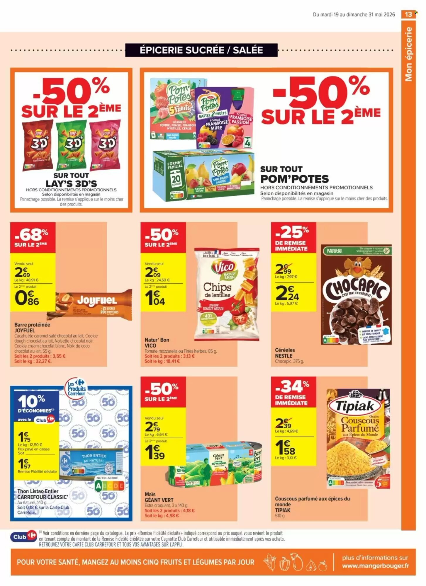 Prospectus promotionnel Carrefour valable à partir du 19/05/2026 - Page 13.
