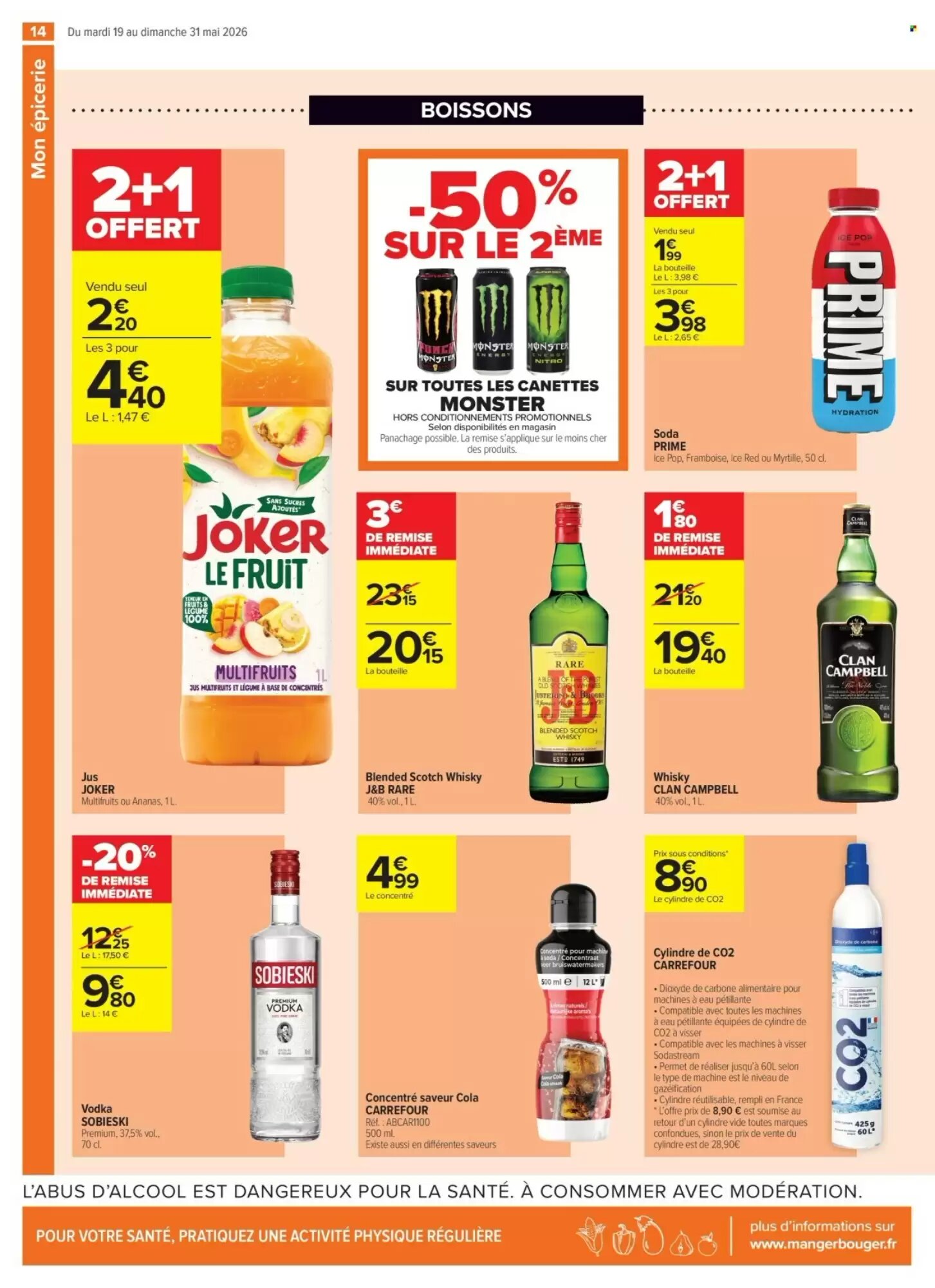 Prospectus promotionnel Carrefour valable à partir du 19/05/2026 - Page 14.