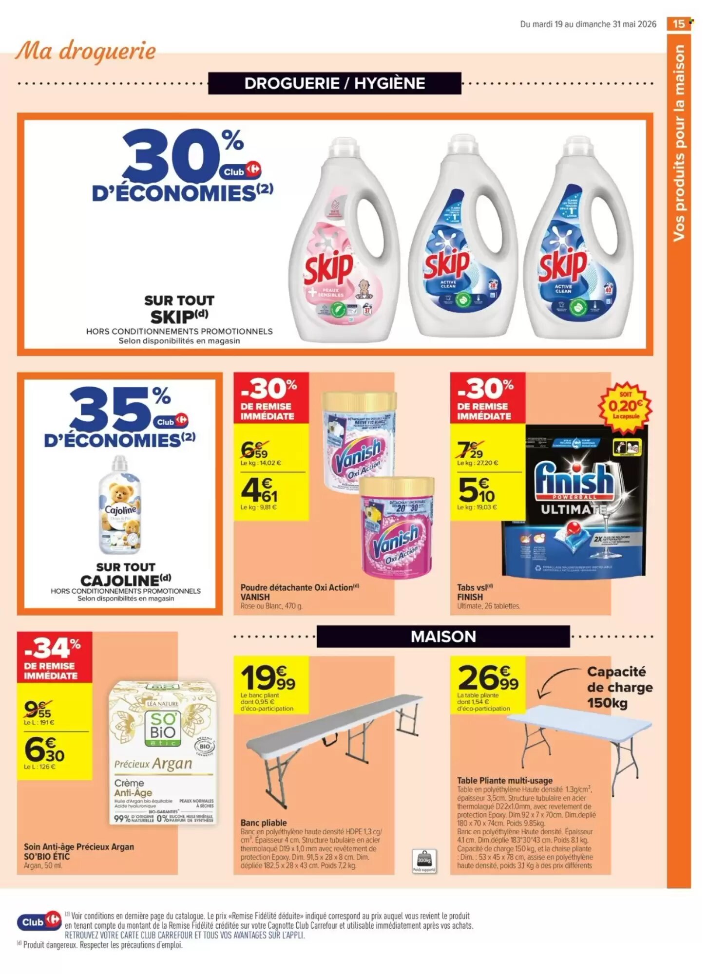 Prospectus promotionnel Carrefour valable à partir du 19/05/2026 - Page 15.