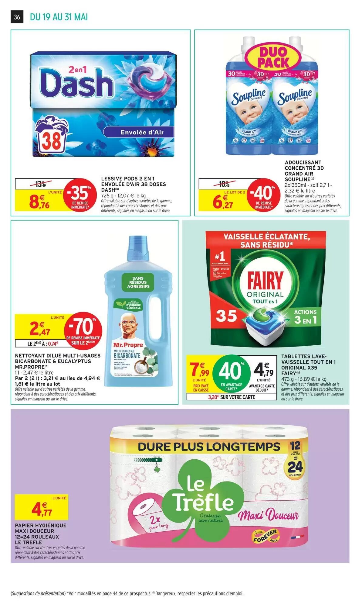 Prospectus promotionnel Intermarché Hyper valable à partir du 19/05/2026 - Page 36.