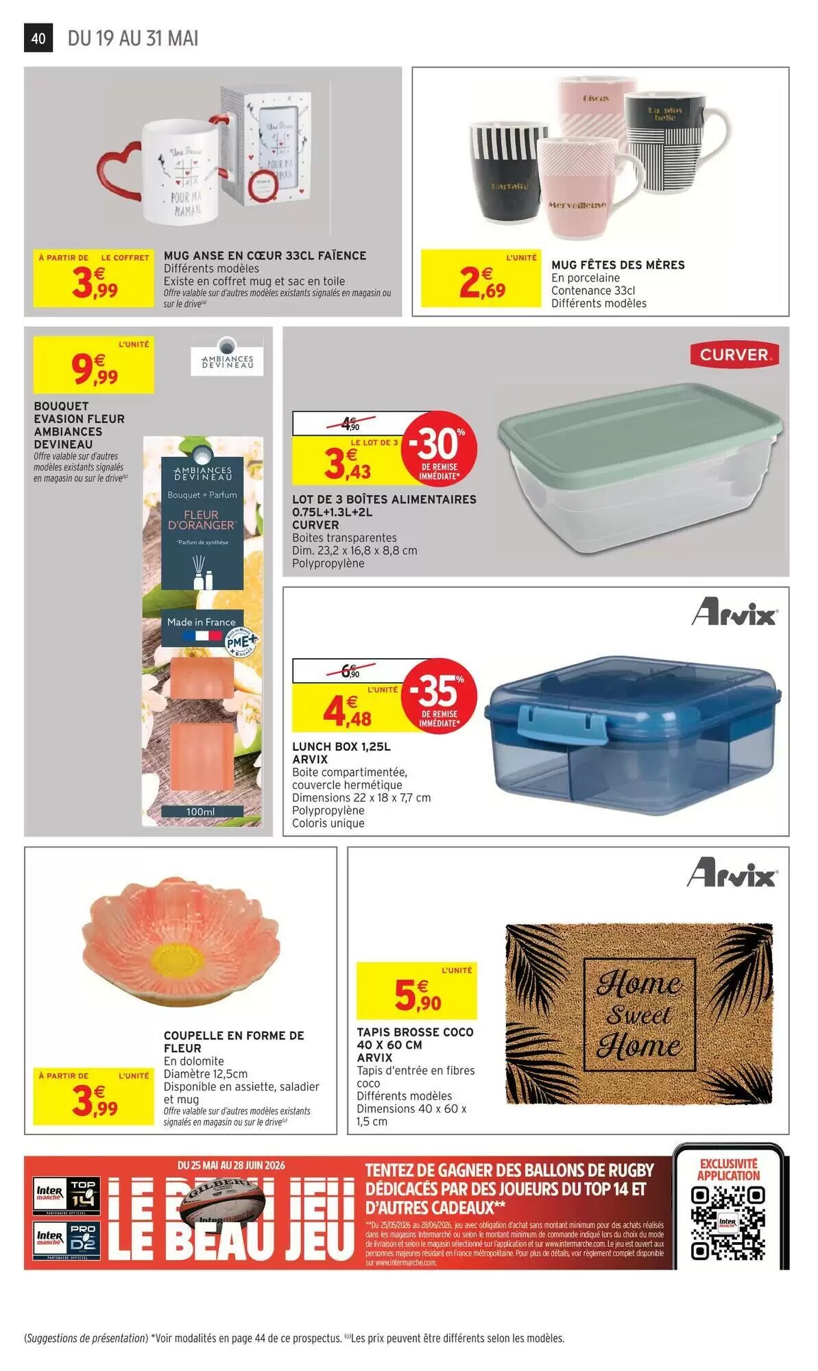 Prospectus promotionnel Intermarché Hyper valable à partir du 19/05/2026 - Page 40.