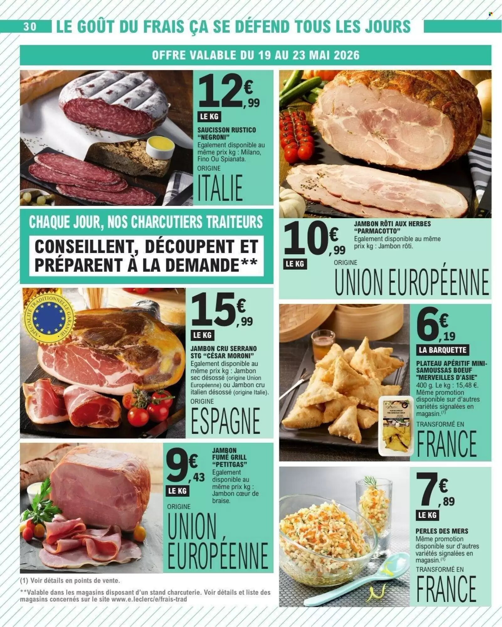 Prospectus promotionnel E.Leclerc valable à partir du 19/05/2026 - Page 30.