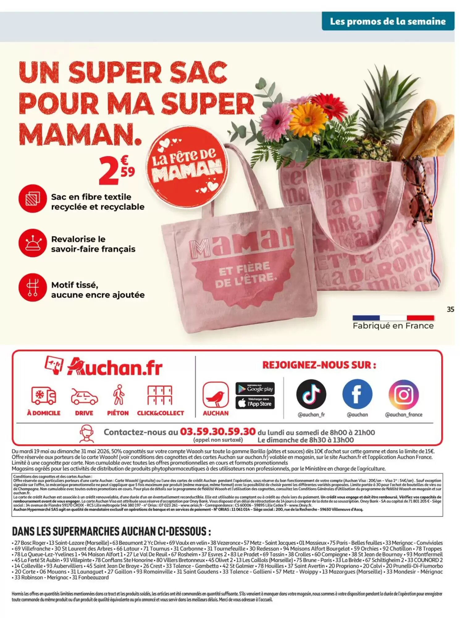 Prospectus promotionnel Auchan valable à partir du 19/05/2026 - Page 35.