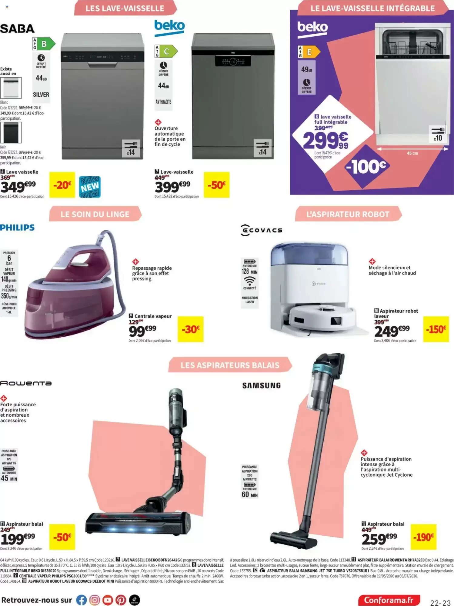 Prospectus promotionnel Conforama valable à partir du 19/05/2026 - Page 23.