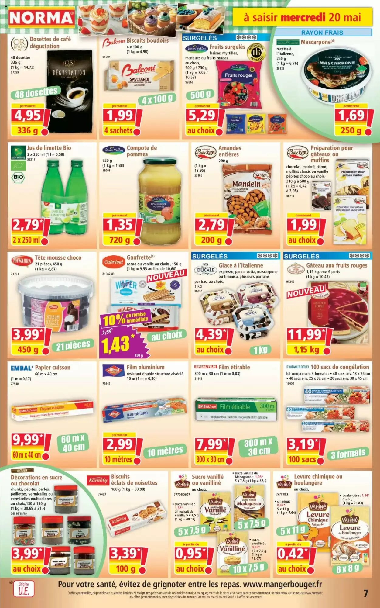 Prospectus promotionnel Norma valable à partir du 20/05/2026 - Page 7.