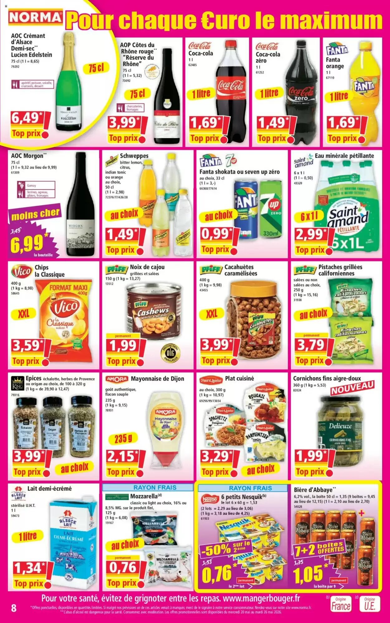 Prospectus promotionnel Norma valable à partir du 20/05/2026 - Page 8.