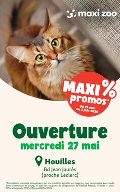 Prospectus promotionnel Maxi Zoo valable à partir du 20/05/2026