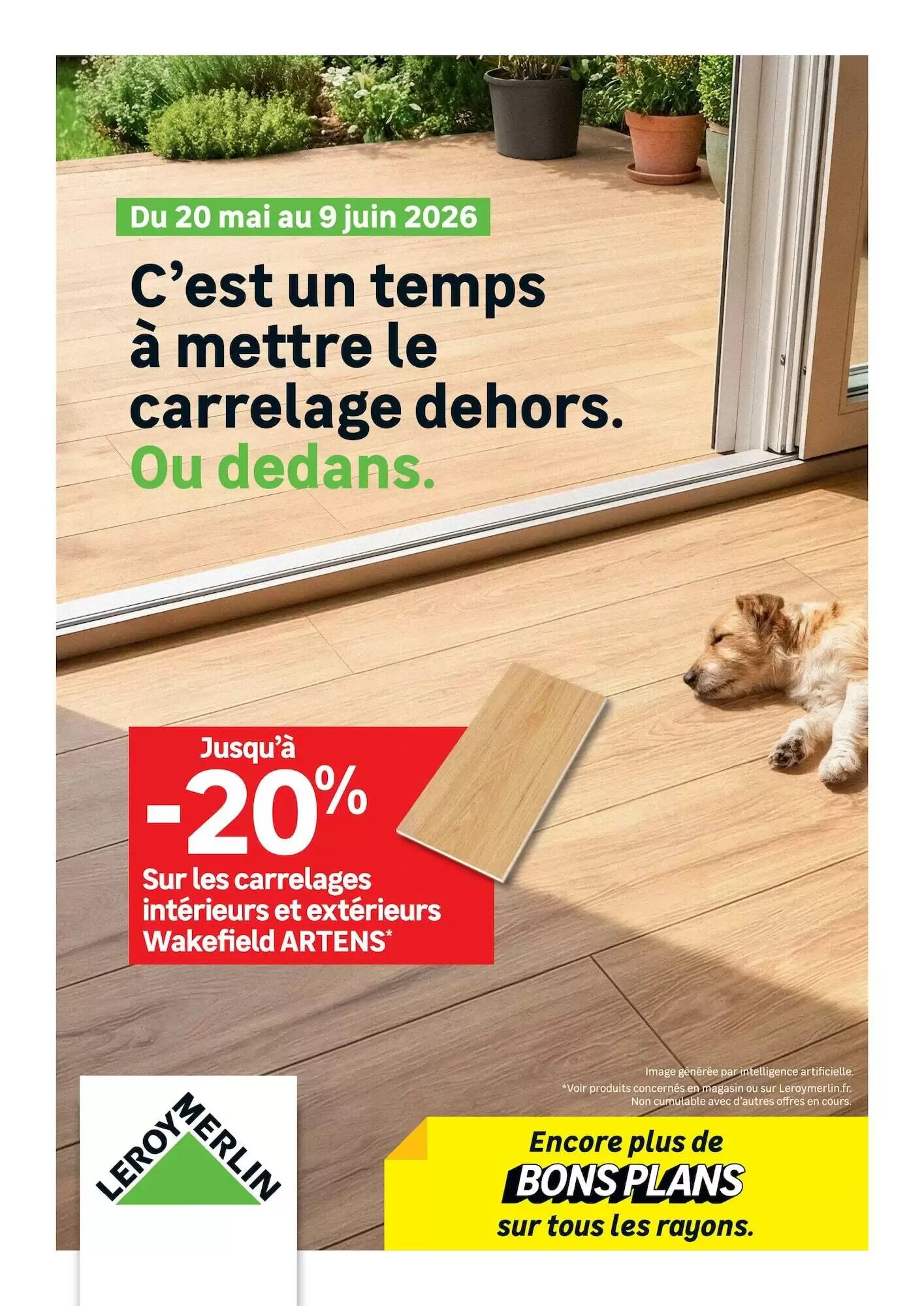 Prospectus promotionnel Leroy Merlin valable à partir du 20/05/2026 - Page 1.