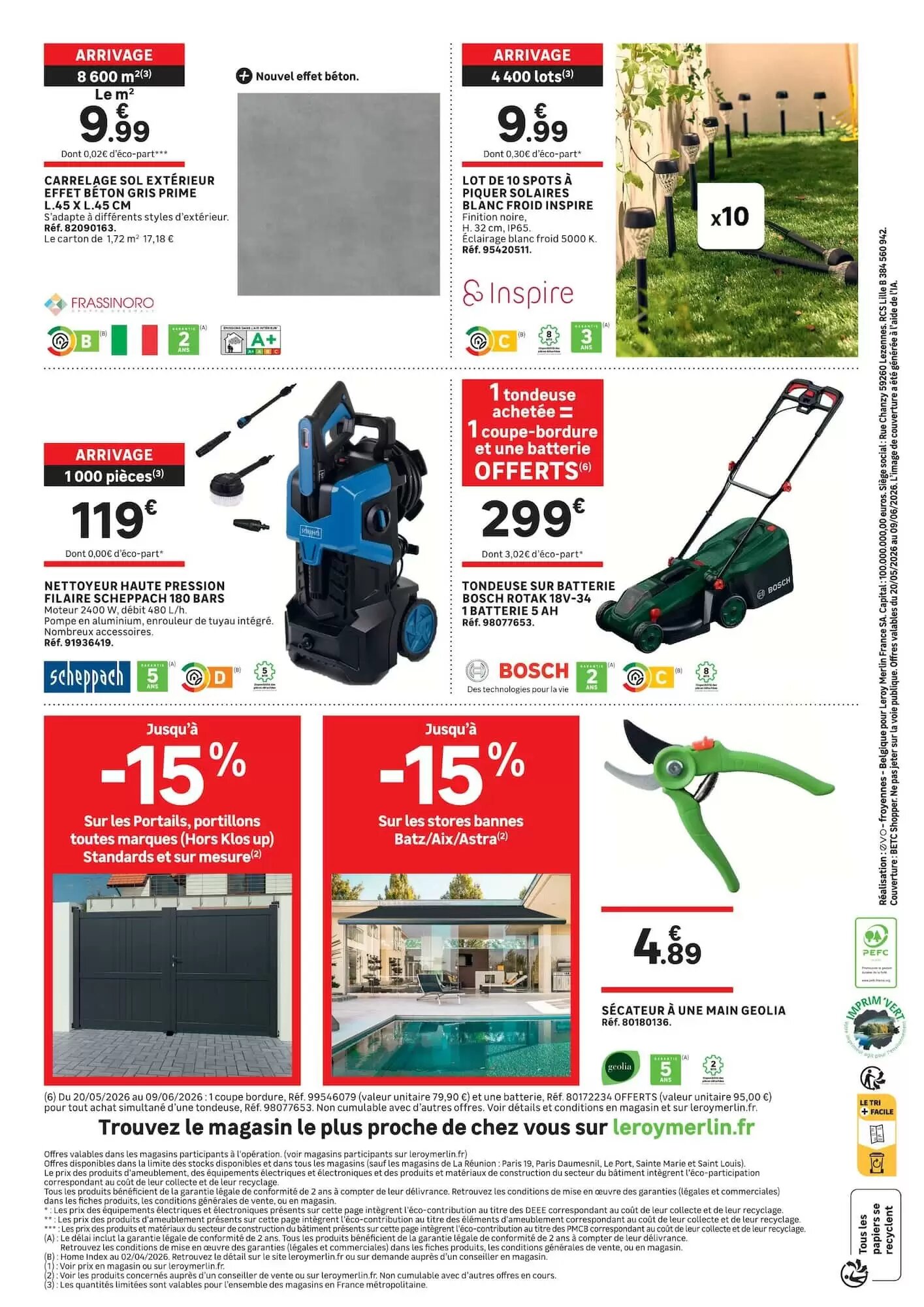 Prospectus promotionnel Leroy Merlin valable à partir du 20/05/2026 - Page 4.