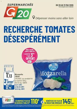Prospectus promotionnel G20 valable à partir du 20/05/2026