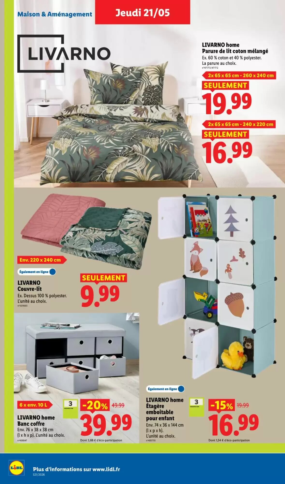 Prospectus promotionnel Lidl valable à partir du 21/05/2026 - Page 32.