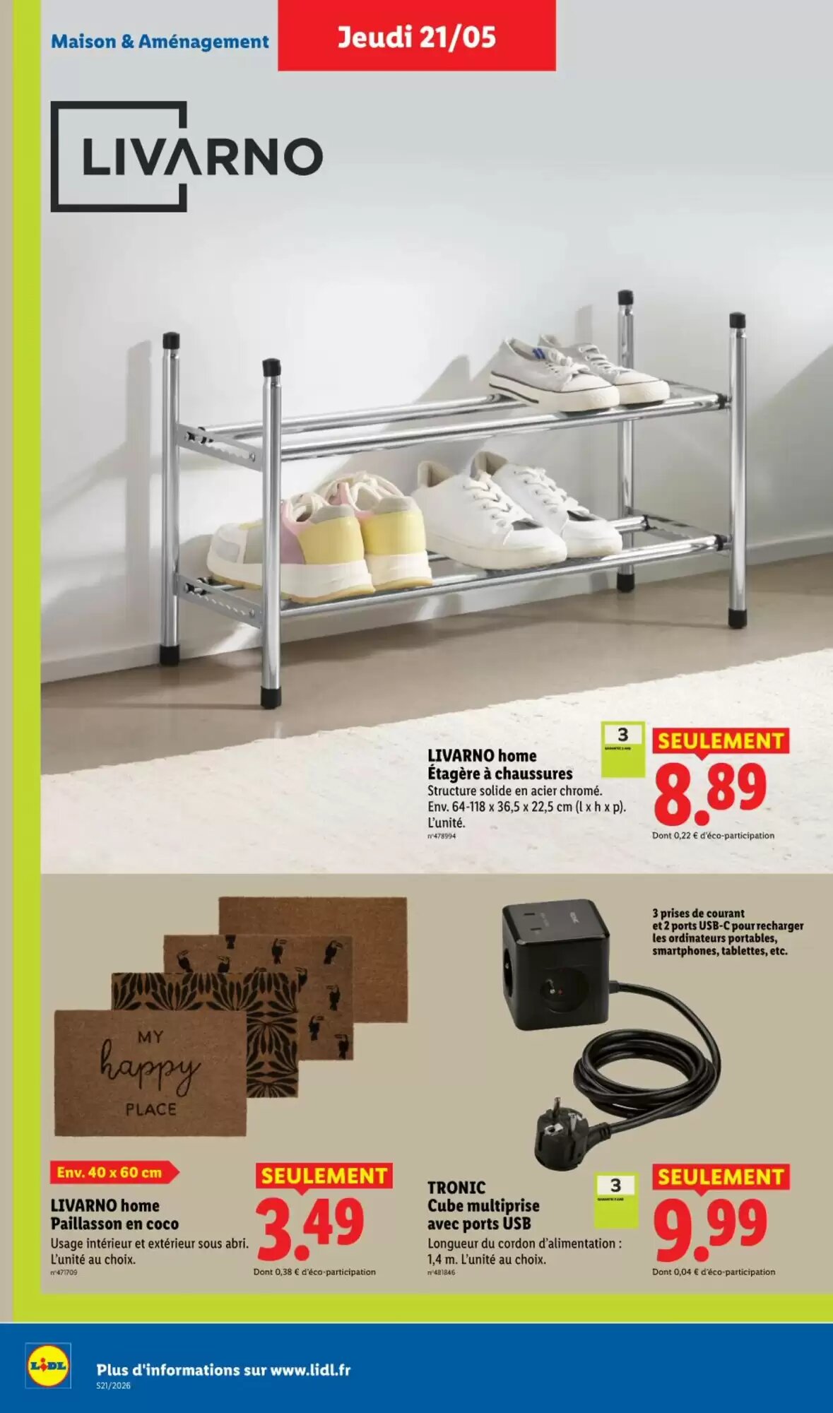 Prospectus promotionnel Lidl valable à partir du 21/05/2026 - Page 34.