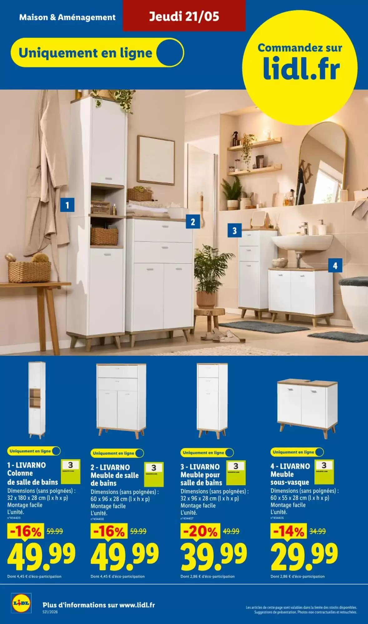 Prospectus promotionnel Lidl valable à partir du 21/05/2026 - Page 44.