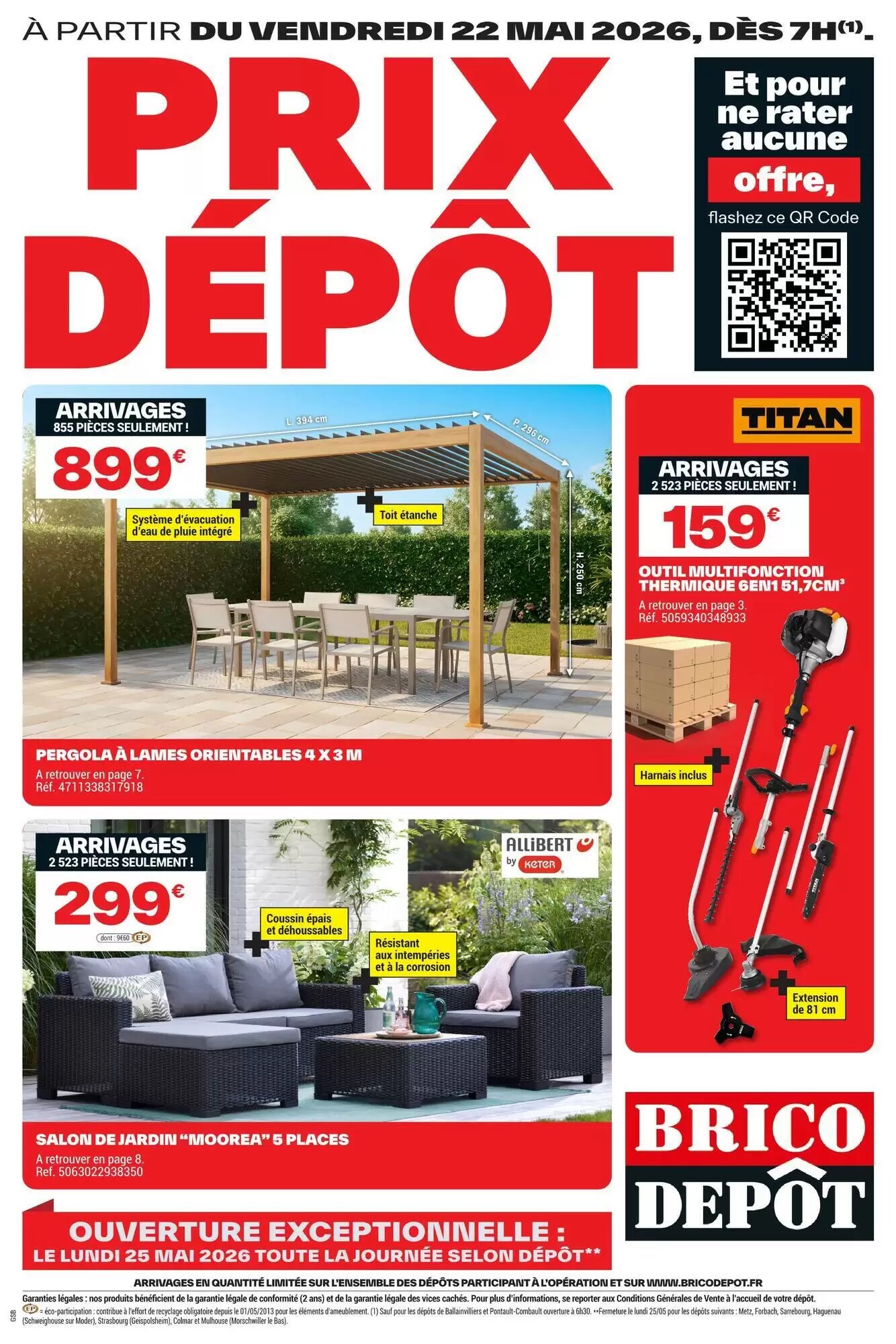 Prospectus promotionnel Brico Dépôt valable à partir du 22/05/2026 - Page 1.