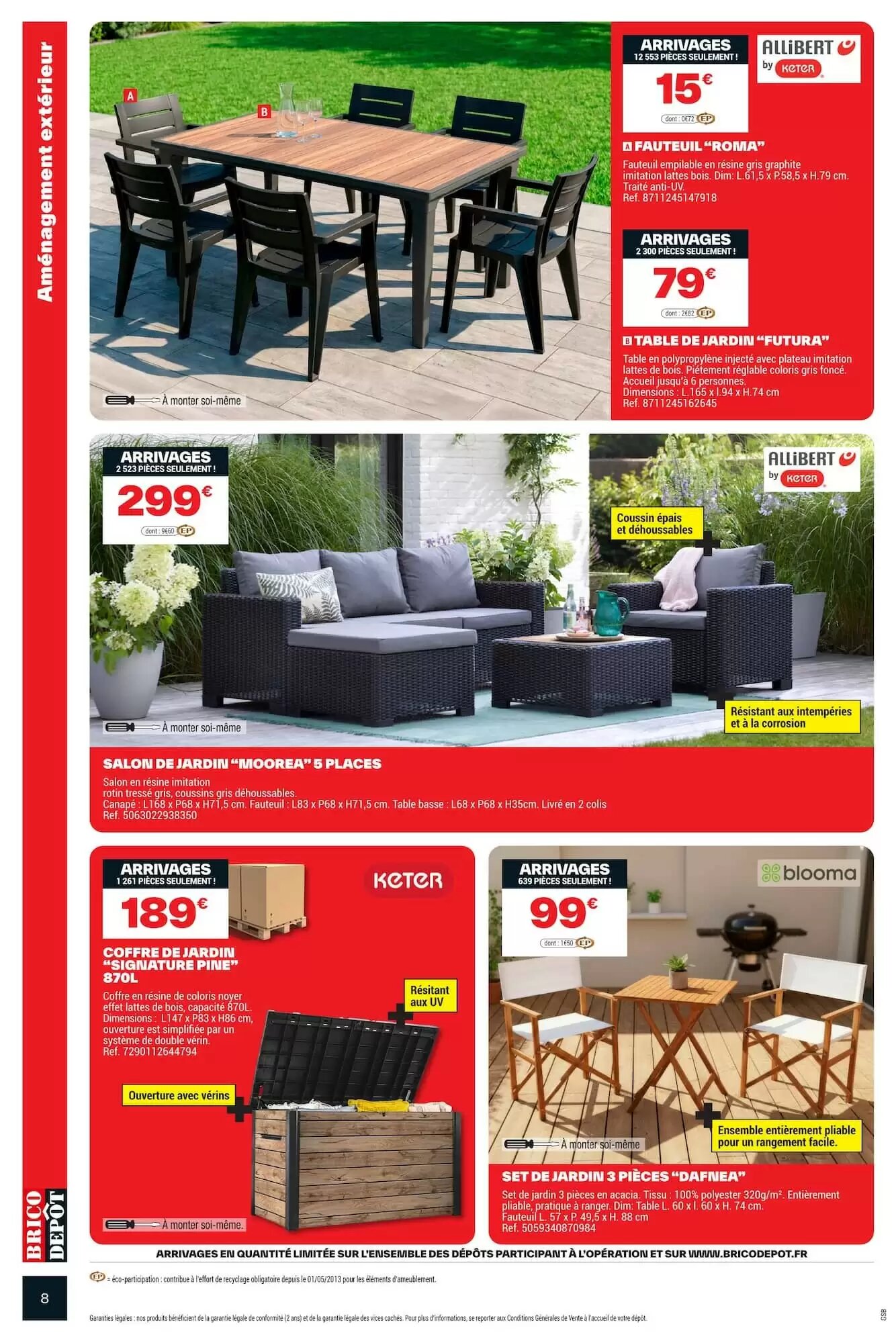 Prospectus promotionnel Brico Dépôt valable à partir du 22/05/2026 - Page 8.