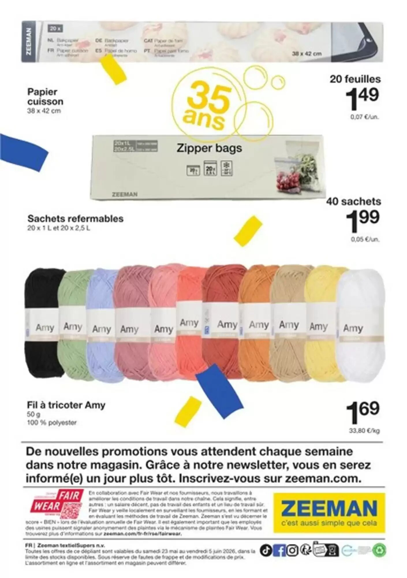 Prospectus promotionnel Zeeman valable à partir du 23/05/2026 - Page 29.