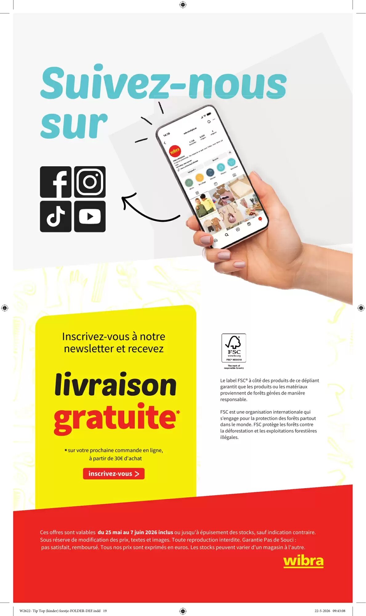 Prospectus promotionnel Wibra valable à partir du 25/05/2026 - Page 19.