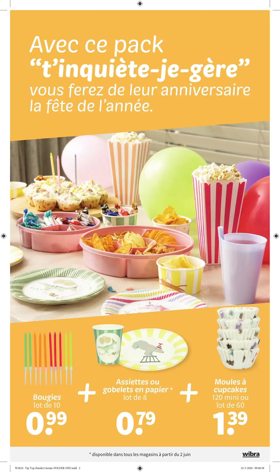 Prospectus promotionnel Wibra valable à partir du 25/05/2026 - Page 2.