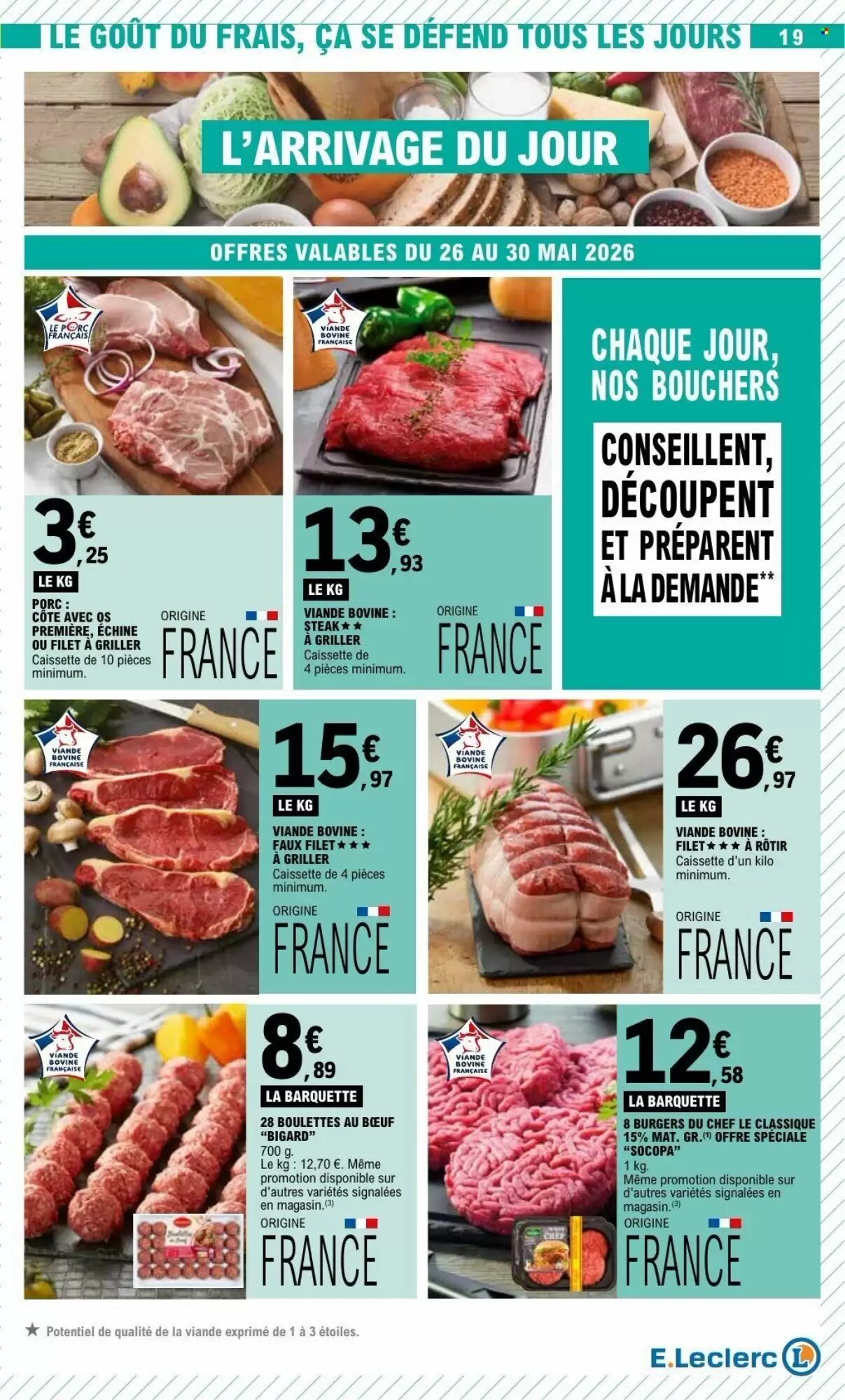 Prospectus promotionnel E.Leclerc valable à partir du 26/05/2026 - Page 19.