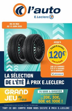 Prospectus promotionnel E.Leclerc L'Auto valable à partir du 26/05/2026