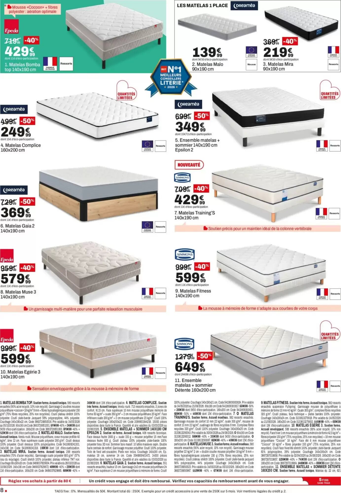 Prospectus promotionnel BUT valable à partir du 26/05/2026 - Page 8.